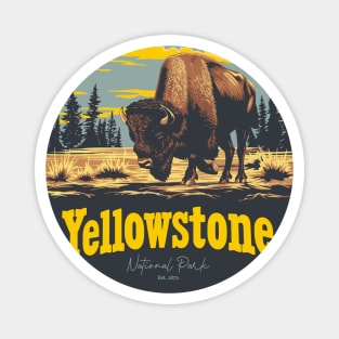 Bison Yellowstone National Park Magnet